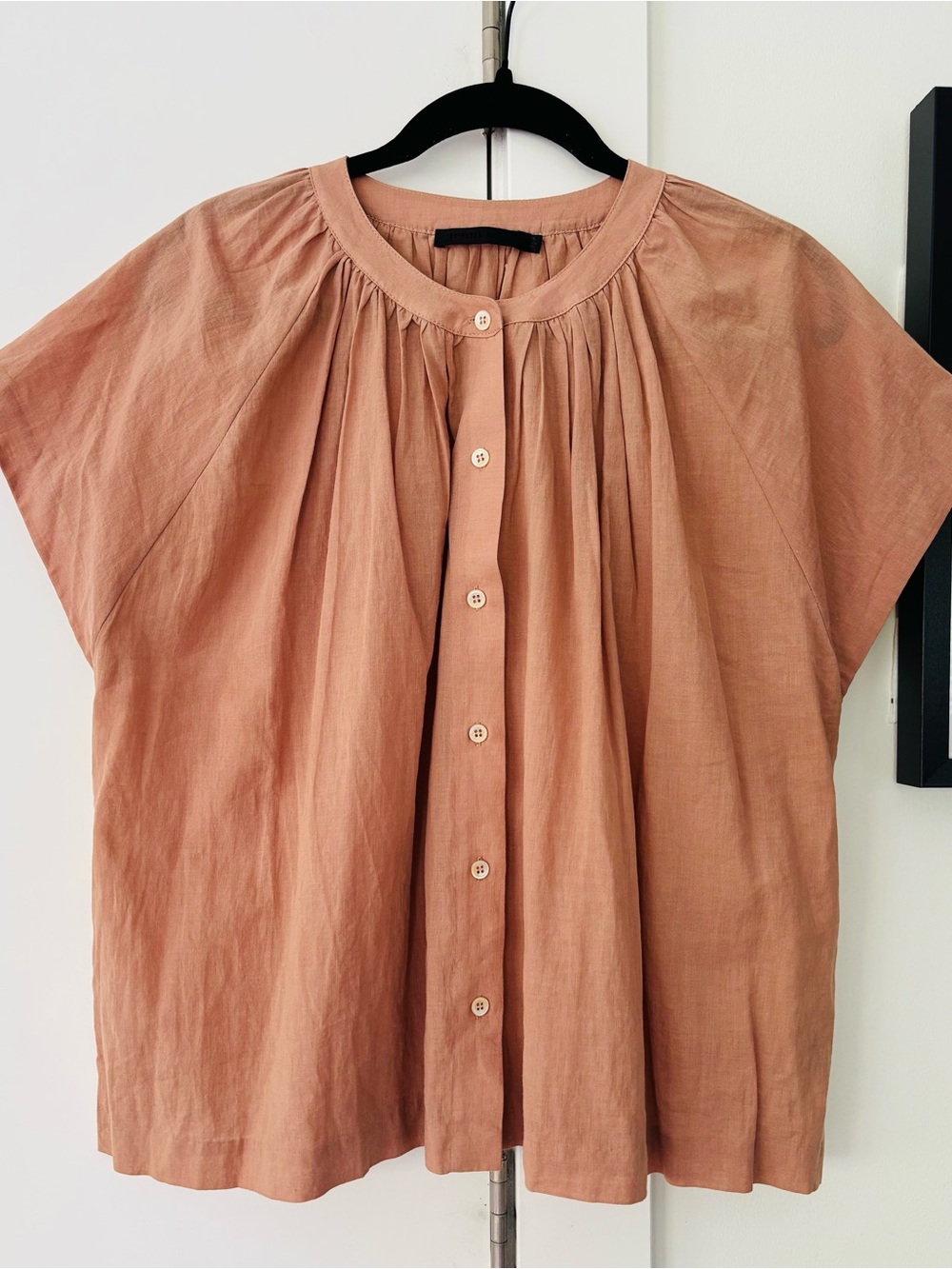 Jenni Kayne Willow Blouse in terracotta size XS
Cotton linen